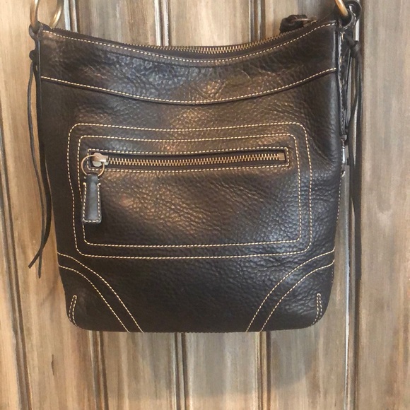 Pebbled leather Coach purse - Picture 7 of 10